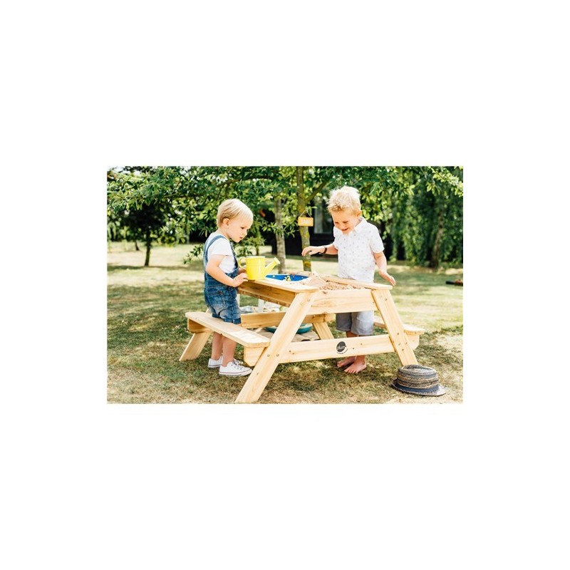 Mesa de Picnic y Arenero de Madera infantil | Pedalinoshop
