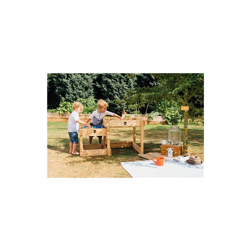 Mesa nido de madera multiusos arena y agua