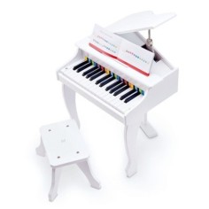 Piano de Cola de Madera Blanco Deluxe | Hape