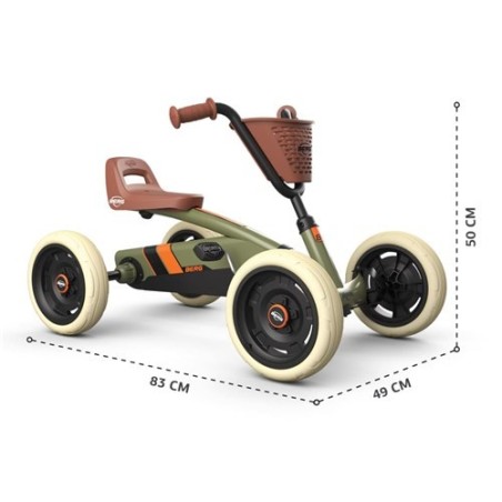 Kart a pedales Buzzy Retro Green – Verde. Edad 2-5 años | PedalinoShop