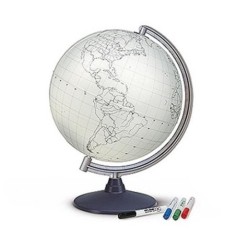 Globo terráqueo Mudo 30 cm – Pizarra esférica educativa |PedalinoShop