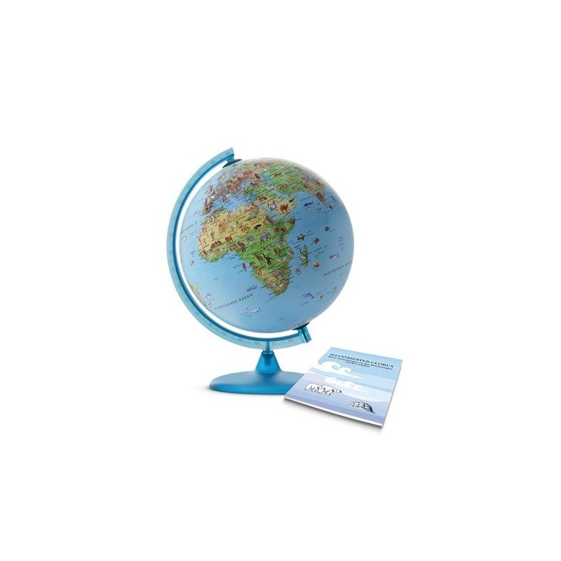 Globo terráqueo Safari 30 cm – Iluminado con animales + libro educativo