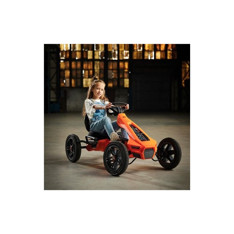 BERG Rally NRG Orange - Kart de Pedales para Niños 4-12 años