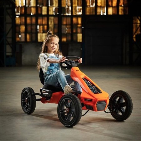 BERG Rally NRG Orange - Kart de Pedales para Niños 4-12 años