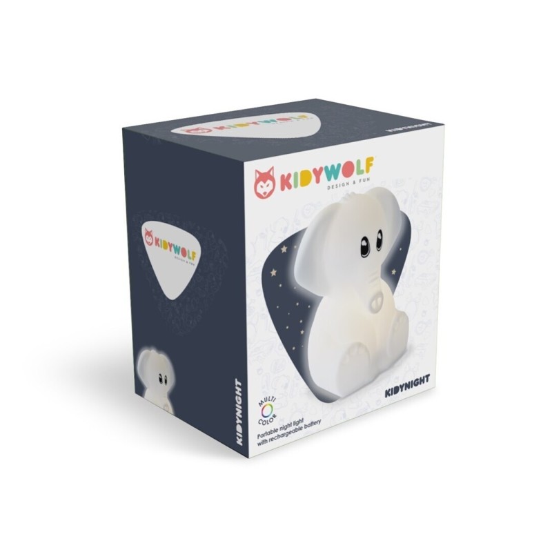 Lámpara Quitamiedos ELEFANTE KIDYNIGHT | Luz Nocturna para Niños