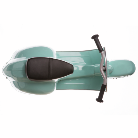 Moto Correpasillos Clásica Menta asiento en polipiel | Correpasillos para Bebé