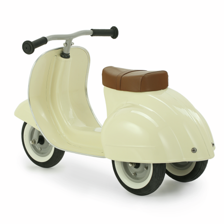 Moto Correpasillos Clásica Crema | Correpasillos para Bebé Moto Correpasillos Clásica Crema | Correpasillos para Bebé