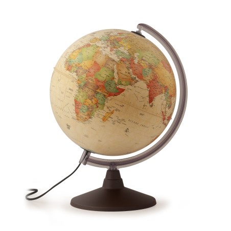 Globo terráqueo Marco Polo 30 cm iluminado con lupa – PedalinoShop Globo terráqueo Marco Polo 30 cm iluminado con lupa – PedalinoShop