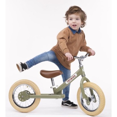 Bicicleta de equilibrio Vintage verde