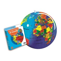 Globo terráqueo hinchable 30 cm El Mundo – educativo