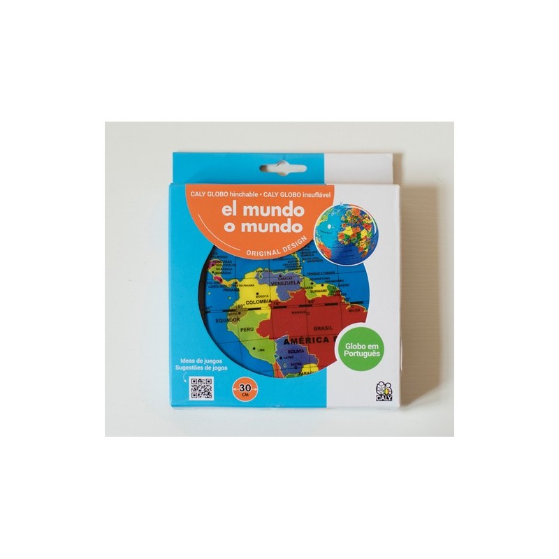 Globo terráqueo hinchable 30 cm El Mundo – educativo