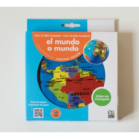 Globo terráqueo hinchable 30 cm El Mundo – educativo Globo terráqueo hinchable 30 cm El Mundo – educativo
