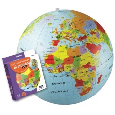 Globo terráqueo hinchable 50 cm “El Mundo” – Aprende geografía jugando