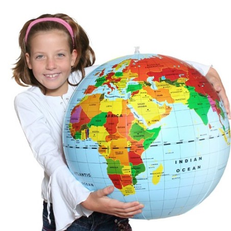 Globo terráqueo hinchable 50 cm “El Mundo” – Aprende geografía jugando Globo terráqueo hinchable 50 cm “El Mundo” – Aprende geografía jugando