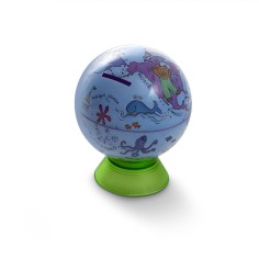Globo Hucha 13 cm – Ahorro y aprendizaje geográfico | PedalinoShop