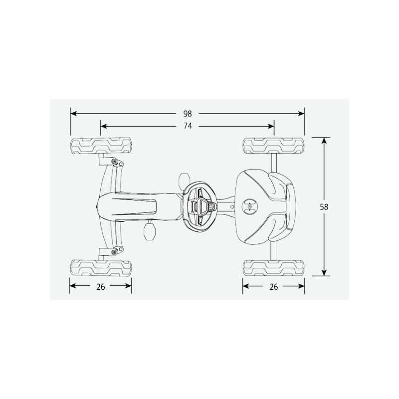 Kart BERG Reppy Roadster | Coche de Pedales volante con sonidos