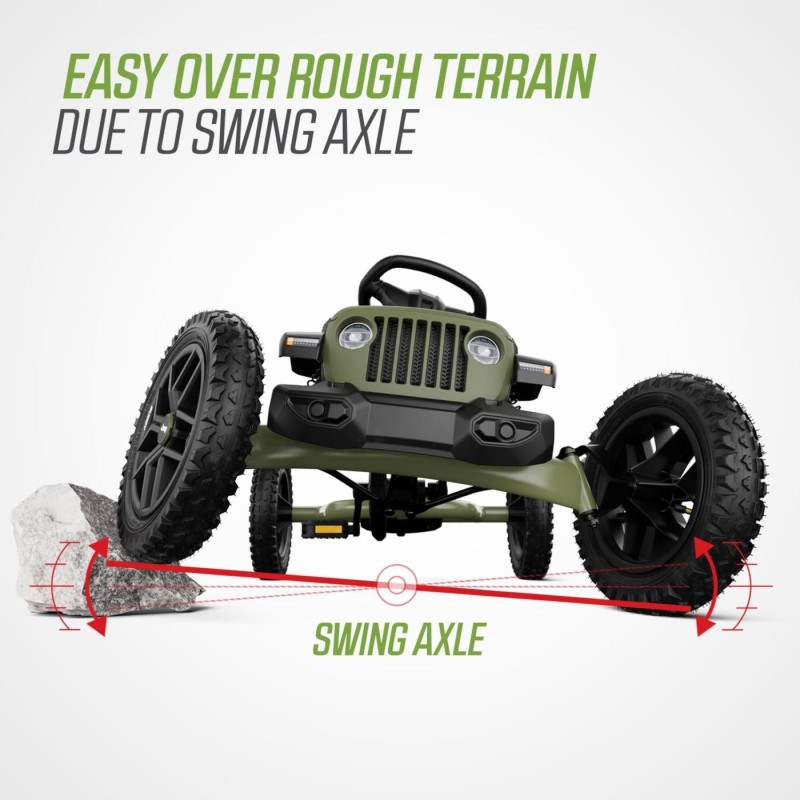 Kart BERG Buddy Jeep® Wrangler – Pedales 3‑8 años | PedalinoShop