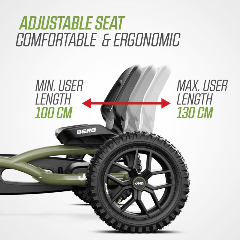 Kart BERG Jeep Junior Wrangler | Coche de Pedales Todoterreno