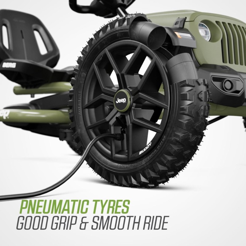 Kart BERG Buddy Jeep® Wrangler – Pedales 3‑8 años | PedalinoShop