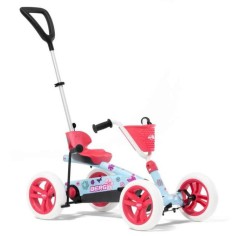 BERG Buzzy Bloom 2 en 1 | Kart Evolutivo Rosa con Barra y Cesta