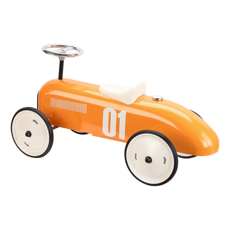Correpasillos de Época Naranja – Vehículo Infantil Retro