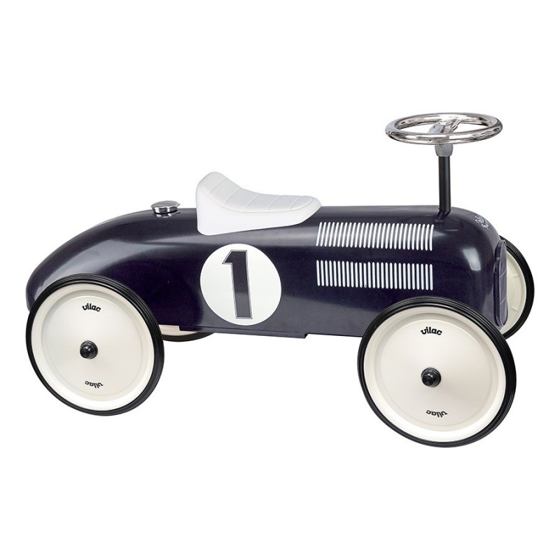 Correpasillos de Época Negro – Metal con ruedas de goma | PedalinoShop