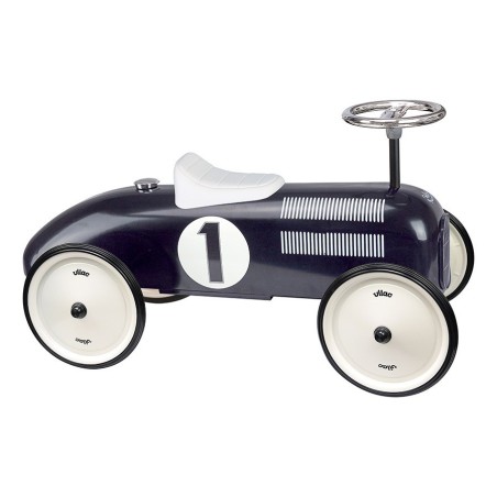 Correpasillos de Época Negro – Metal con ruedas de goma | PedalinoShop