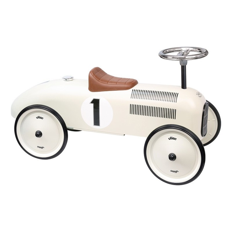 Correpasillos de Época Blanco – Vehículo Infantil Retro