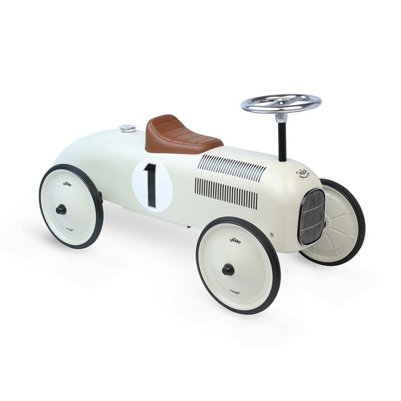 Correpasillos de Época Blanco – Vehículo Infantil Retro