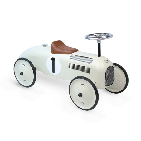 Correpasillos de Época Blanco – Vehículo Infantil Retro Correpasillos de Época Blanco – Vehículo Infantil Retro