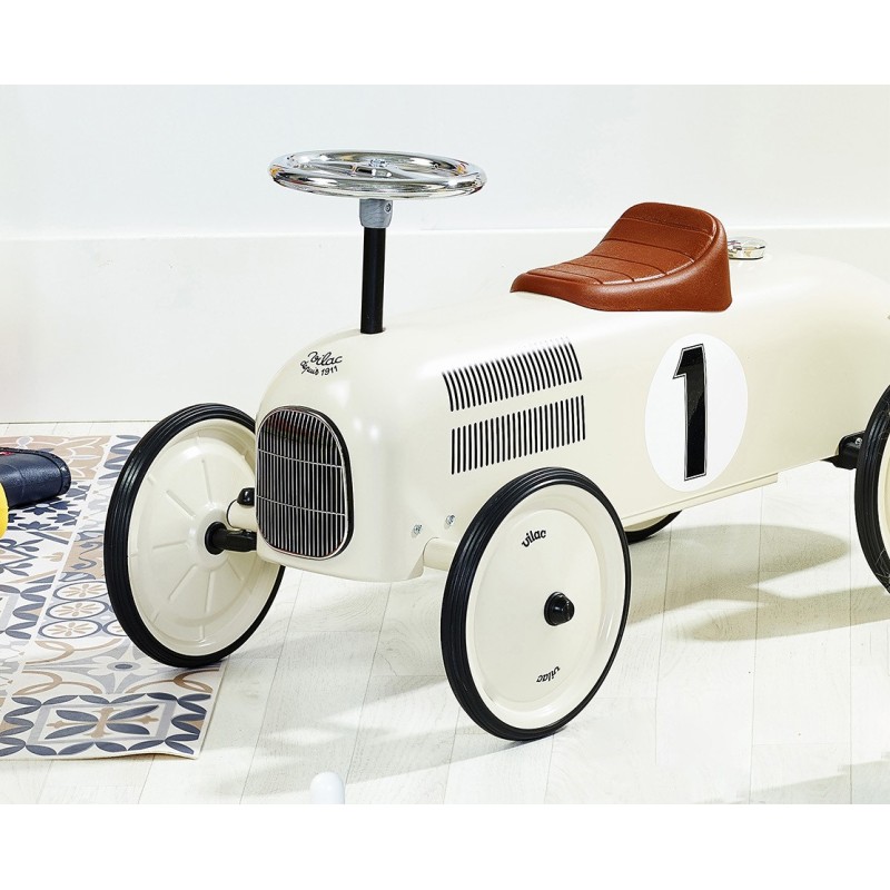 Correpasillos de Época Blanco – Vehículo Infantil Retro