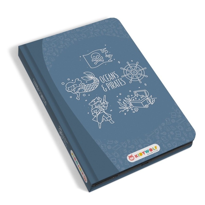 Original libro de dibujo  con pantalla LCD KidyDraw MiniPiratas