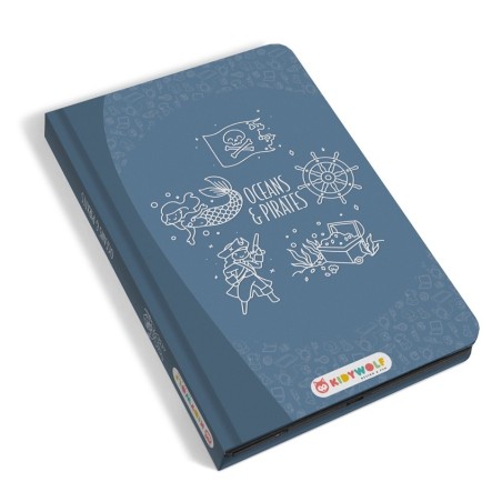 Original libro de dibujo  con pantalla LCD KidyDraw MiniPiratas