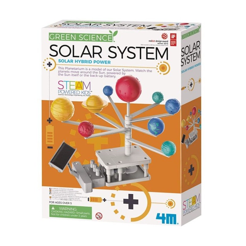 Sistema Solar Motorizado 4M Green Science | Juguete Solar Híbrido