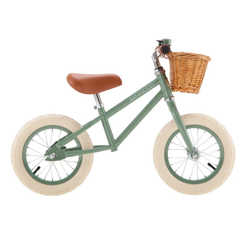 Bicicleta de Equilibrio Banwood First Go! Verde Forest | Estilo Retro