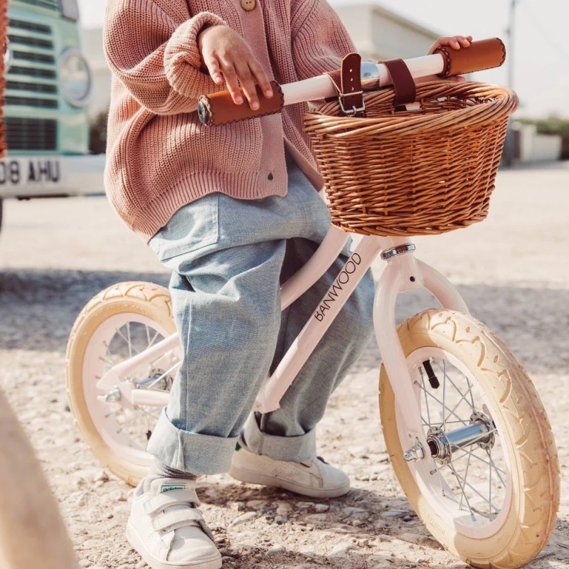 Bicicleta de Equilibrio Banwood First Go! Rosa | Estilo Retro