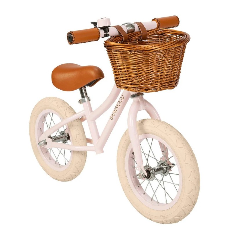 Bicicleta de Equilibrio Banwood First Go! Rosa | Estilo Retro