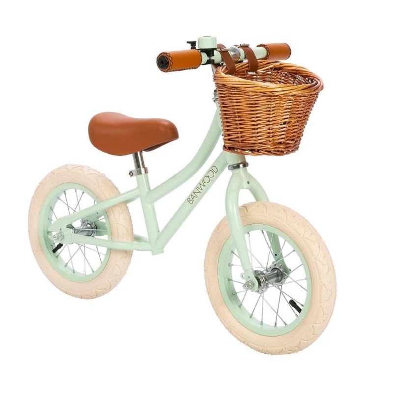 Bicicleta de Equilibrio Banwood First Go! color Menta | Estilo Retro