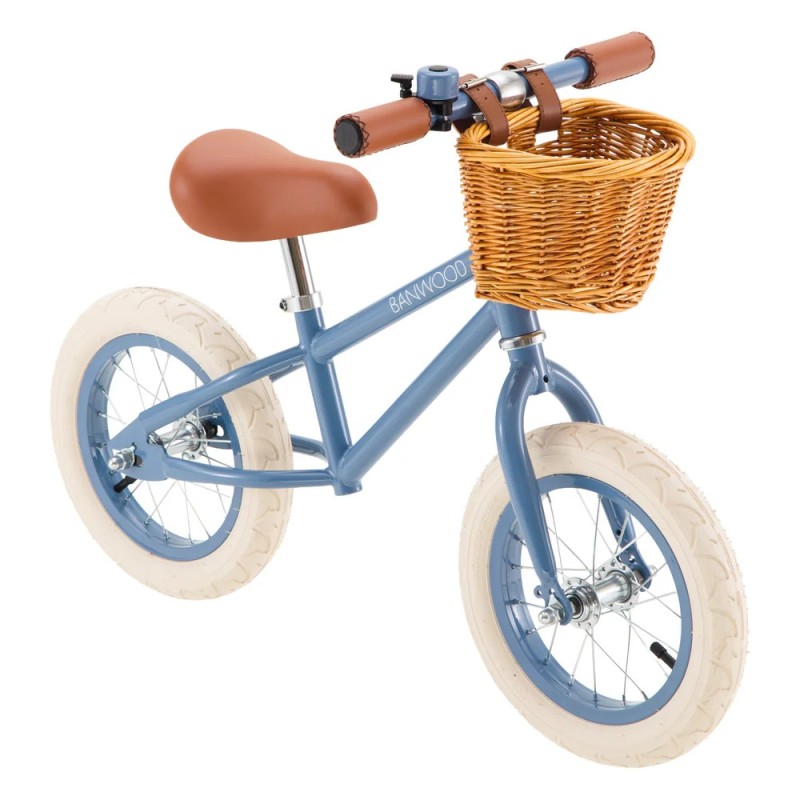 Bicicleta de Equilibrio Banwood First Go! color Azul| Estilo Retro