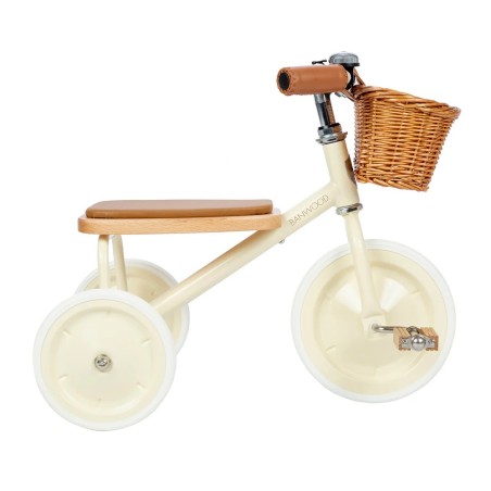 Triciclo Vintage Banwood Trike Crema| Estilo Clásico y Retro
