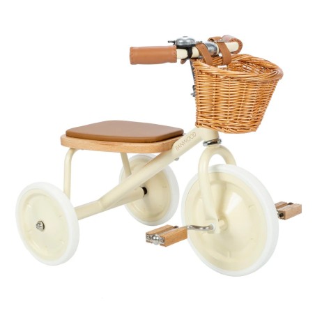 Triciclo Vintage Banwood Trike Crema| Estilo Clásico y Retro