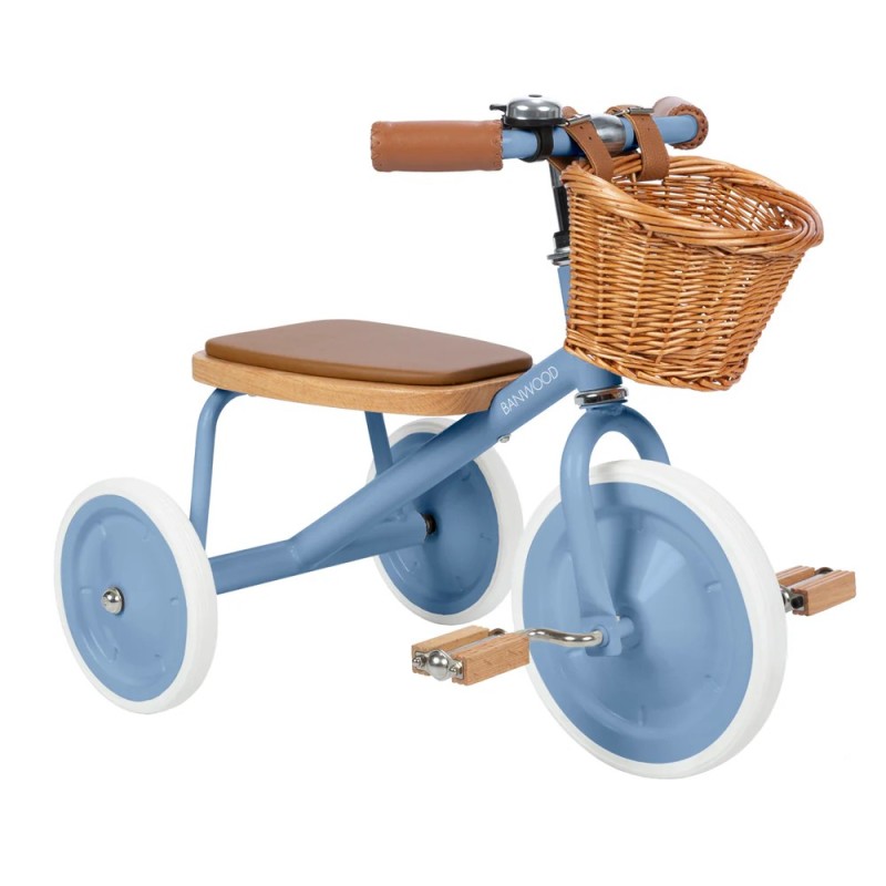 Triciclo Vintage Banwood Trike Azul| Estilo Clásico y Retro