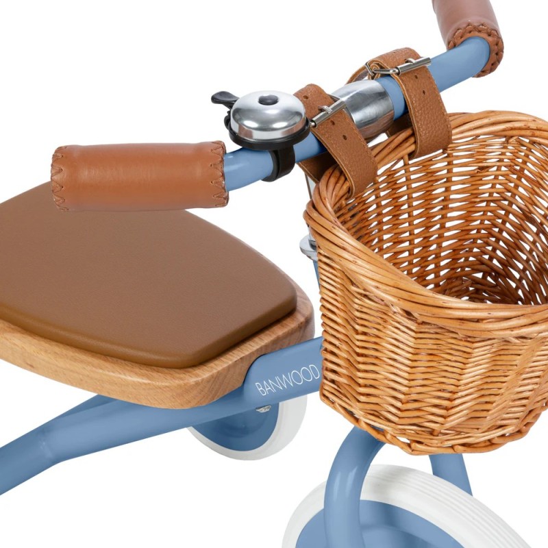 Triciclo Vintage Banwood Trike Azul| Estilo Clásico y Retro