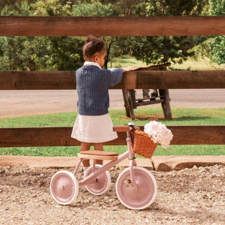 Triciclo Vintage Banwood Trike Rosa| Estilo Clásico