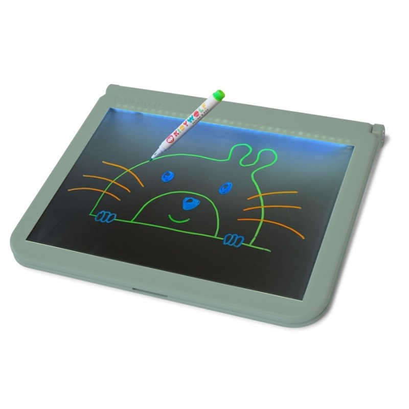 Tableta Luminosa KIDYDRAW-PRO Kidywolf Verde | Pedalino