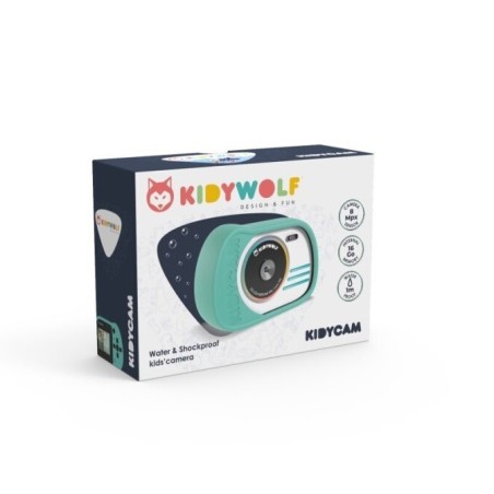 Cámara Digital para Niños KIDYCAM Kidywolf  cian| Sumergible y HD
