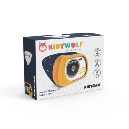 Cámara Digital para Niños KIDYCAM Kidywolf naranja| Sumergible y HD