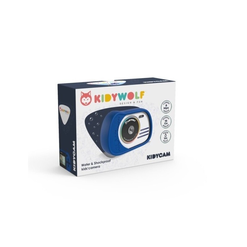 Cámara Digital para Niños KIDYCAM Kidywolf azul| Sumergible y HD