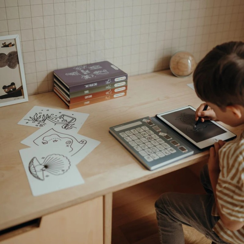 Pack Creativo Blue Kidywolf - Cámara KidyCam y KidyDraw Mini Piratas