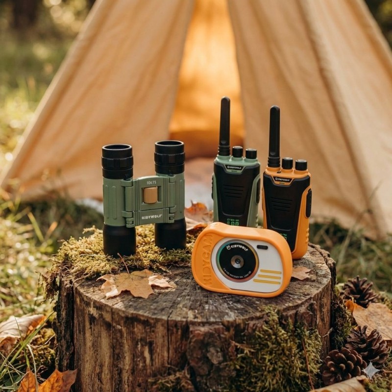 Pack Aventura Kidywolf - 1 KidyCAM + 1 KidyPrismáticos + 1 KidyTALK